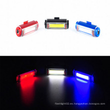 S630A 3W COB recargable luz de la bicicleta con batería recargable Li-ion Warning Bike Light